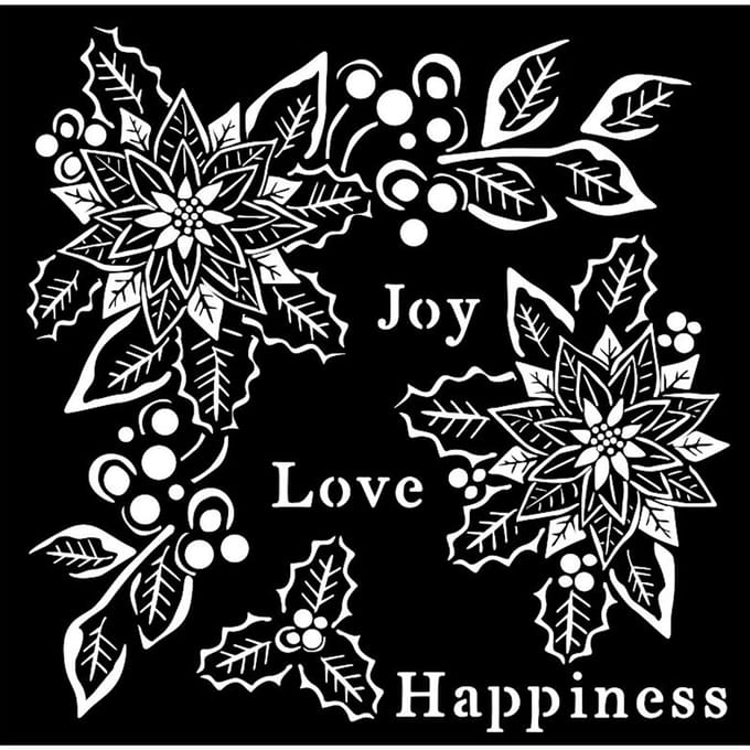 Sjabloon "Joy, Love, Happiness"