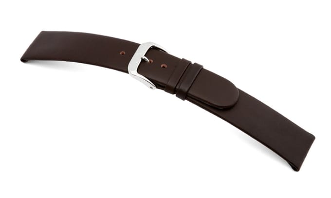 Lederband Merano 20mm mokka glad