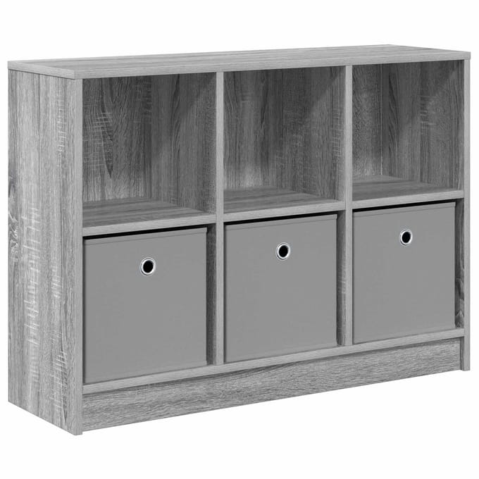 vidaXL - Dressoir - Grijs - Sonoma - 88,5 - x - 27,5 - x - 63,5 - cm