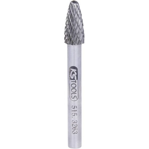 KS Tools 515.3263 Freesstift Hardmetaal Boom Lengte 65 mm Afmeting, Ø 6 mm Werklengte 42 mm Schachtdiameter 6.0 mm