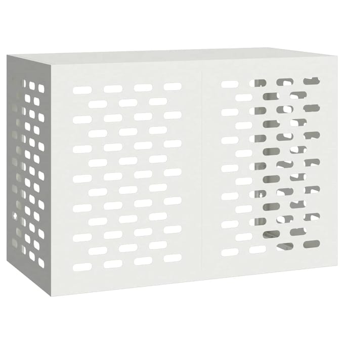 vidaXL Airconditioner hoes Wit 100 x 50 x 70 cm Staal
