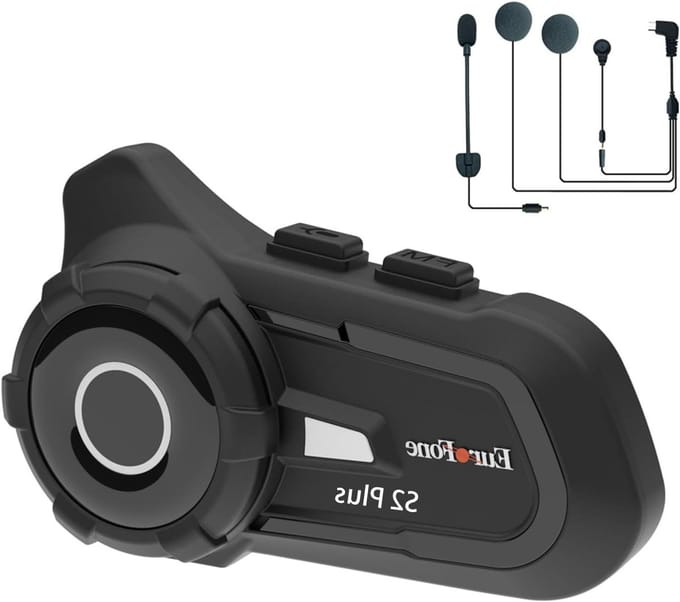 Motorfiets Bluetooth Headset - Intercom Systeem - Communicatie tijdens Motorrijden - 1500 Meter Bereik - 40mm Luidsprekers - Zwart