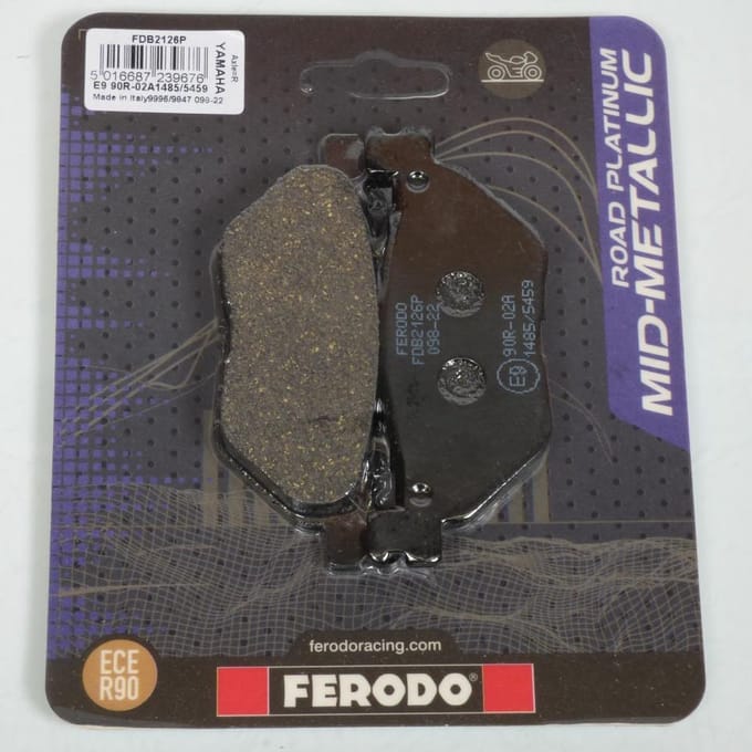Plaquette de frein Ferodo pour Scooter Yamaha 530 Xp T-Max Abs 2012 à 2016 AR Neuf