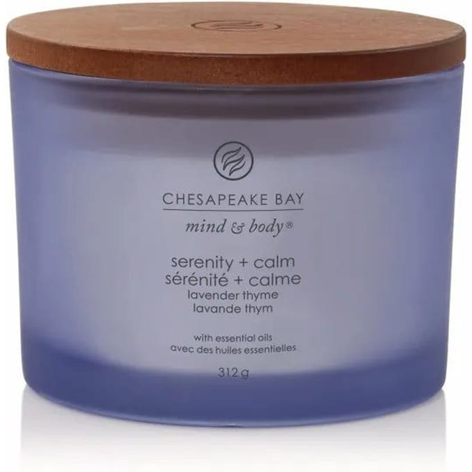 Chesapeake Bay Serenity & Calm - Lavender Thyme - Geurkaars met Drie Lonten - 50 branduren