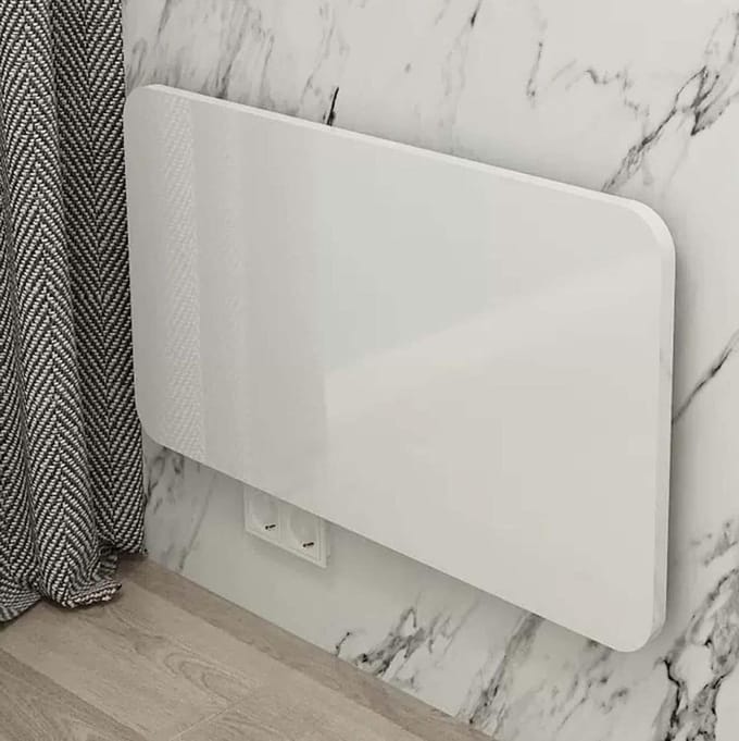 Wandklaptafel - Werkplank - Ruimte Besparen - Inklapbaar Ontwerp - 70x40cm - Wit