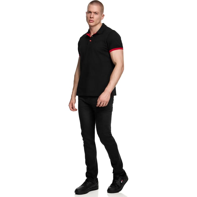Contrast Polo Piqué Shirt Normale Pasvorm