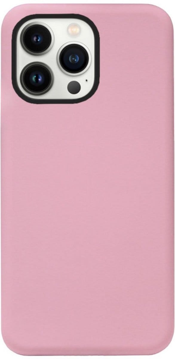 ADEL Siliconen Back Cover Softcase Hoesje Geschikt voor iPhone 14 Pro Max - Roze