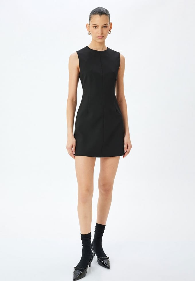 Mini-lengte Vorm A A-Linien-Kleid