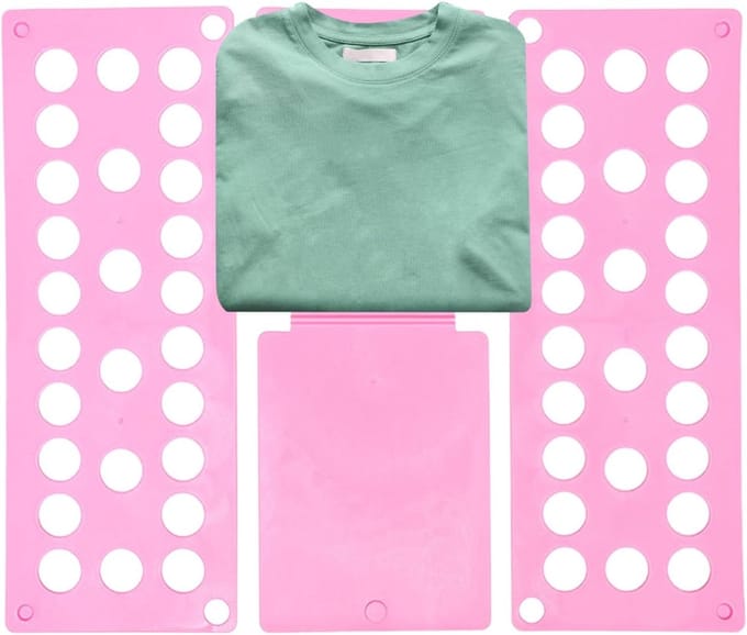 Kleding Opvouwbord - Wasgoed Organizer - Efficiënt Vouwen - Ruimtebesparend Ontwerp - 40x48cm - Roze