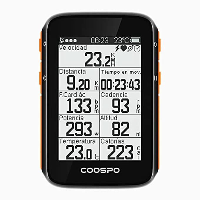 Draadloze GPS Fietscomputer met 2,4 inch LCD Scherm - Waterdicht en Meerdere Sensorverbindingen
