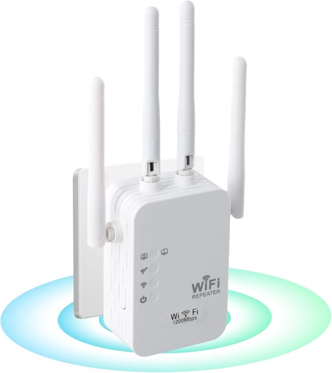 Krachtige Wifi Repeater 1200 Mbps Dual Band Versterker voor Thuis