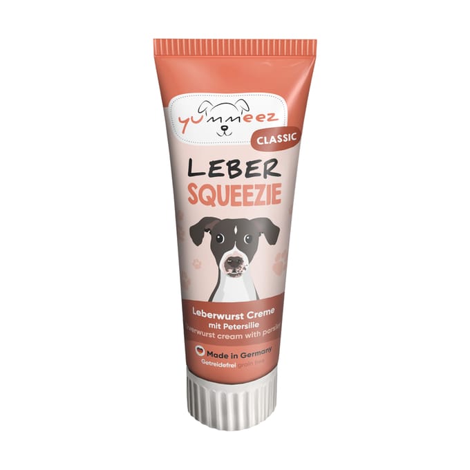 Voordeelpakket: 4x 75g yummeez Classic Lever Squeezie hondensnacks