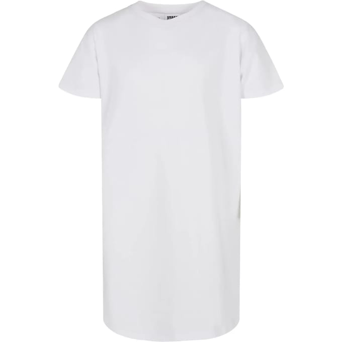 Urban Classics - Organic Oversized Tee Kinder Korte jurk - Kids 134/140 - Wit