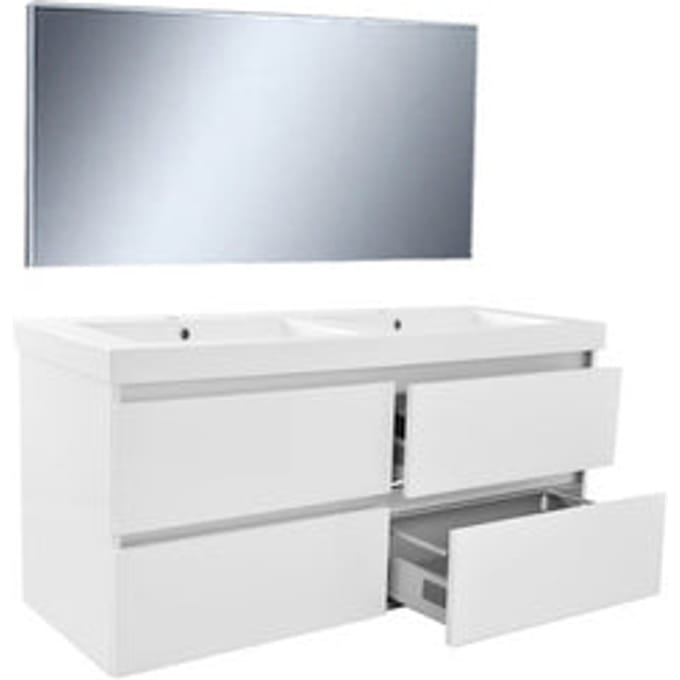 Wiesbaden Vision meubelset (incl. spiegel) 120 cm wit