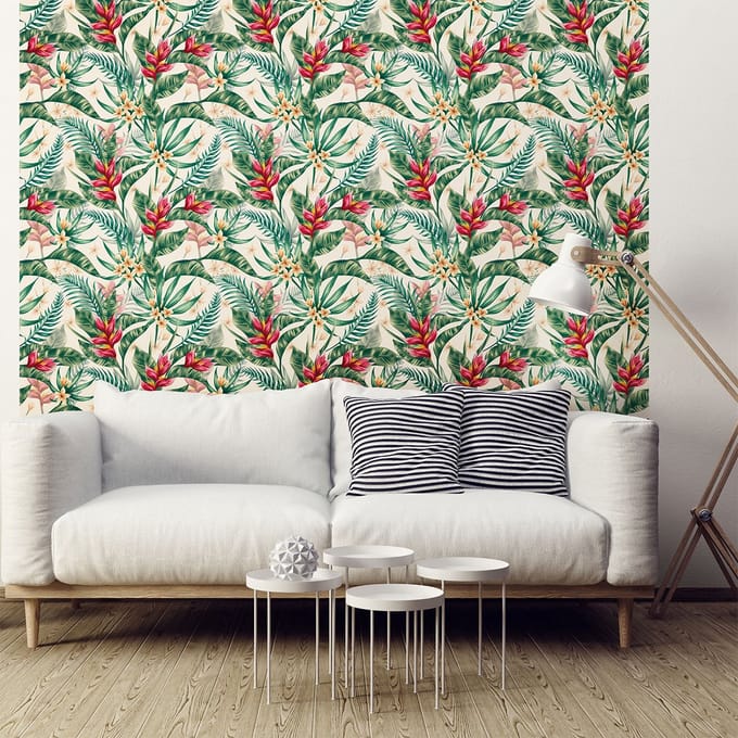 Behangeffect sticker - SANTA BRIGIDA - 30x30cm