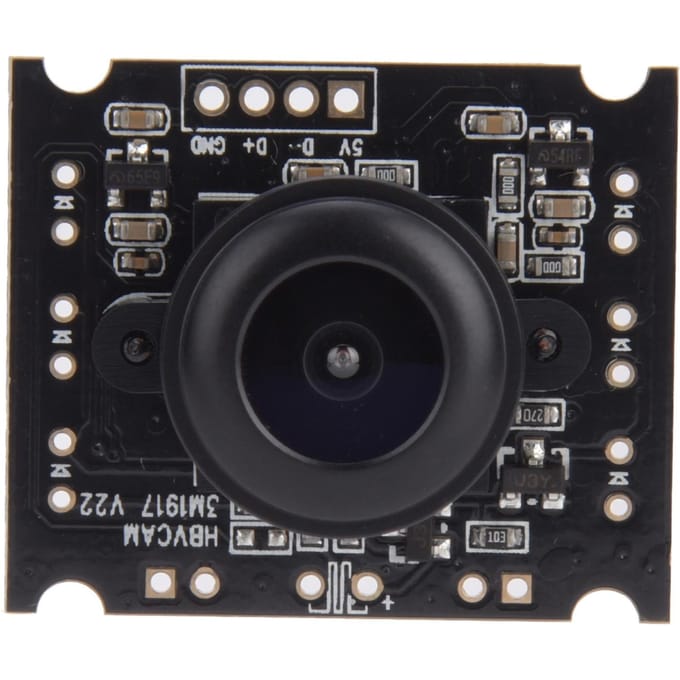 USB-cameramodule met OV3660-chip, USB 2.0-uitgang, 2048 x 1536, 15 fps, 110 graden, ondersteuning voor Mobile OTG. black