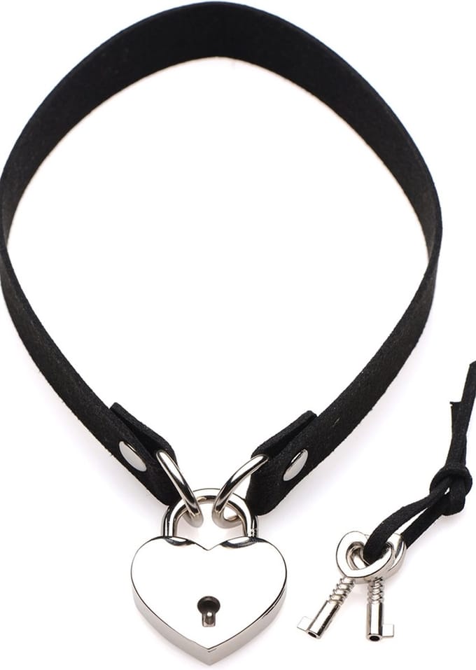 Lock-It Heart Choker Met Afsluitbaar Hartje