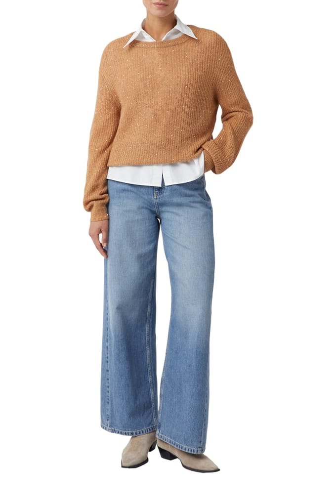Comma  Pullover Brown Maat: 42 | Sweaters Outlet | Dames | Bruin