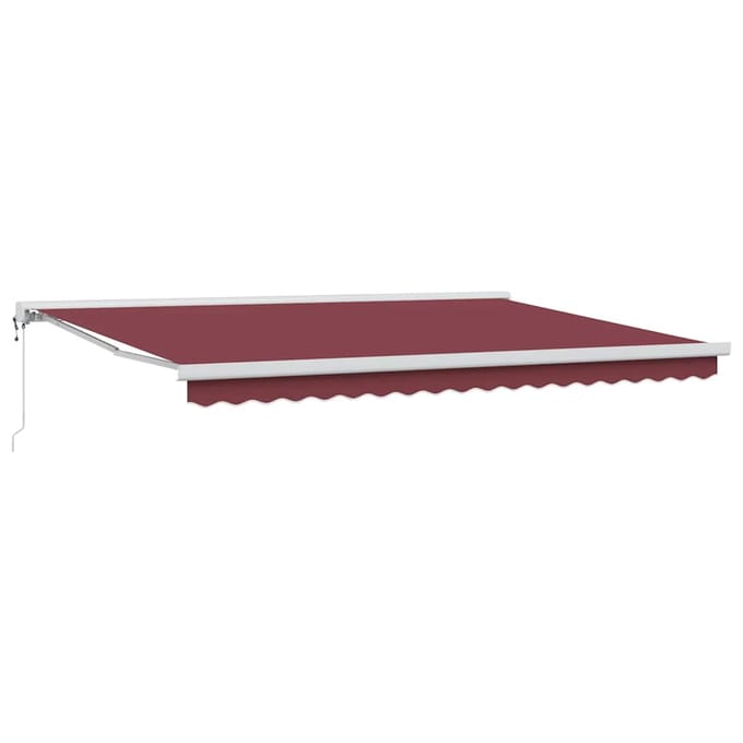 vidaXL - Luifel - automatisch - uittrekbaar - 450x300 - cm - bordeauxrood