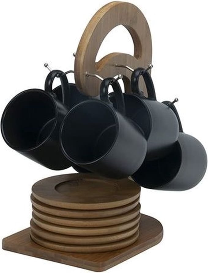 BRICARD 7768 MOKKENSET KLEIN | ZWART - BAMBOO 25-DELIG