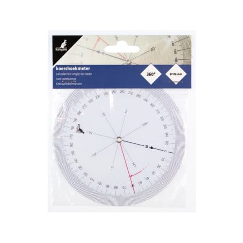 Kangaro koershoekmeter - 126mm - 360 graden - 2 draaibare schijven - kunststof
