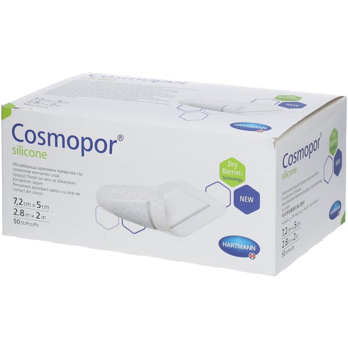 Hartmann Cosmopor® Silicone 7,2 x 5 cm 901100 50 Pleister