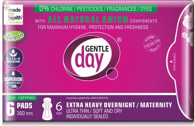 Gentle Day- Maandverband nacht extra- 6 Stuks