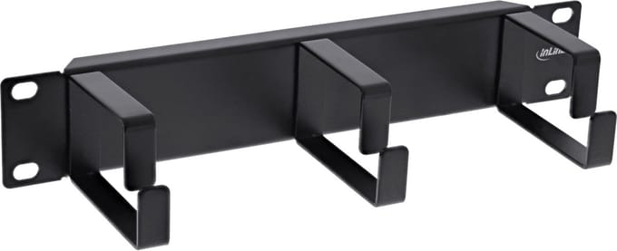 10 inch blindpaneel met 3 kabelogen (G-type) | 1U | zwart