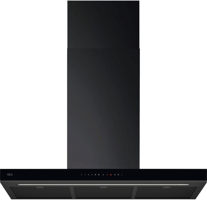AEG 8000 AuroraTech - Schouwafzuigkap met Hob2Hood 90 cm Zwart GB87D91CB