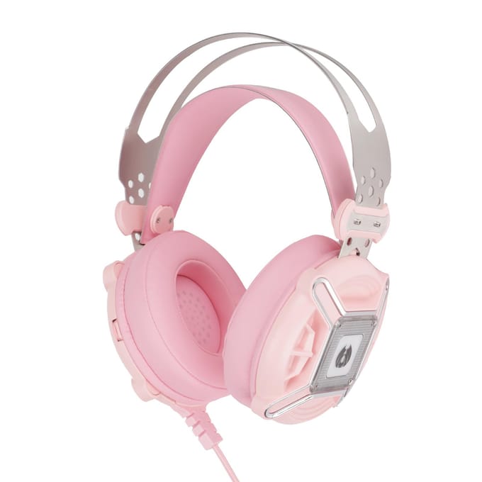 H9 Roze Gaming Headset 7.1 Virtuele Surround Verstelbare Ruisonderdrukking E-Sports Hoofdtelefoon voor Game