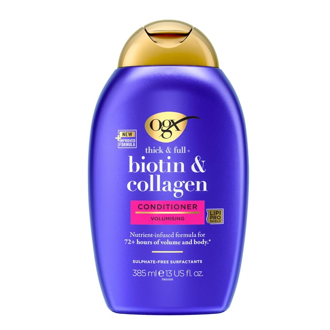 Ogx Thick & Full+ Biotine Collageen Volumizing Conditioner 385 Haarspoeling