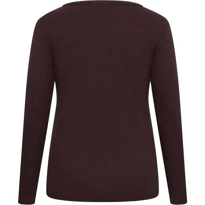 Dames-T-shirt met lange mouwen KAFFE Curve KCCarina