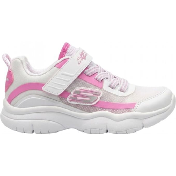 Skechers Flexblast-sportschoenen voor kinderen (Wit/Roze)
