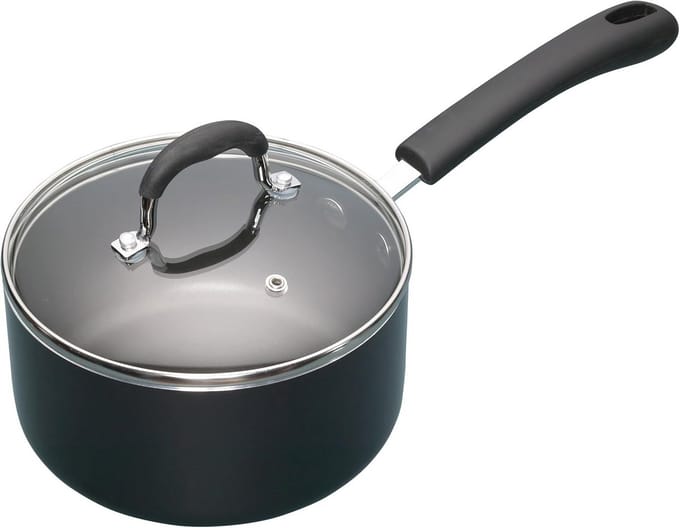 Zware Aluminium Steelpan met Antiaanbaklaag - 18 cm, 2 Liter