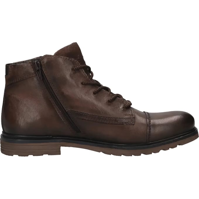 Leren veterschoenen Bugatti dark brown