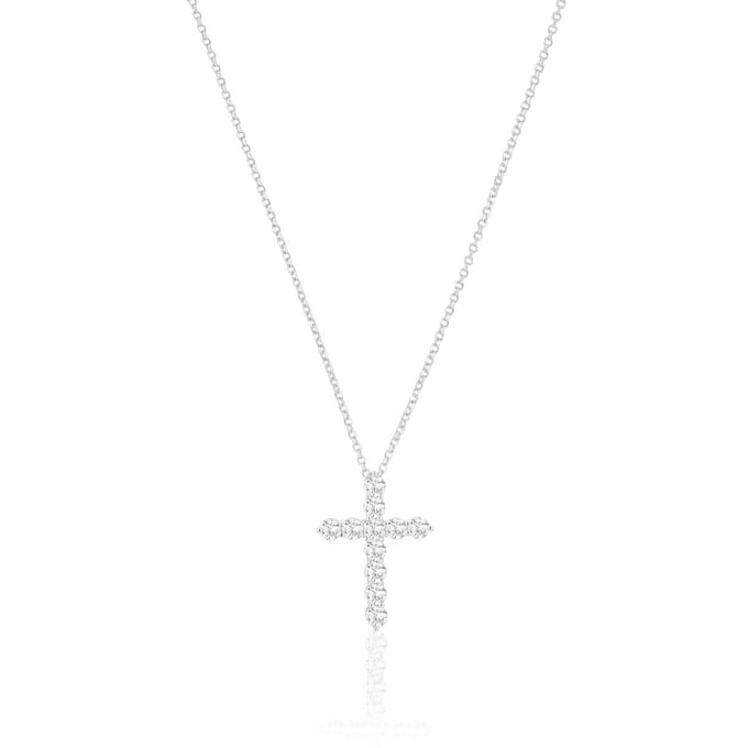 SIF JAKOBS JEWELLERY BELLUNO CROCE NECKLACE SJ-N2394-CZ