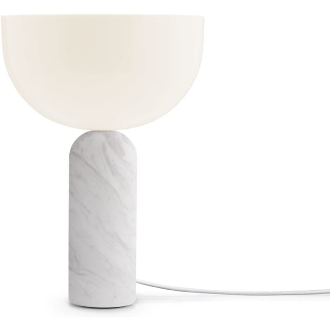 New Works Kizu Tafellamp - small - marmer wit