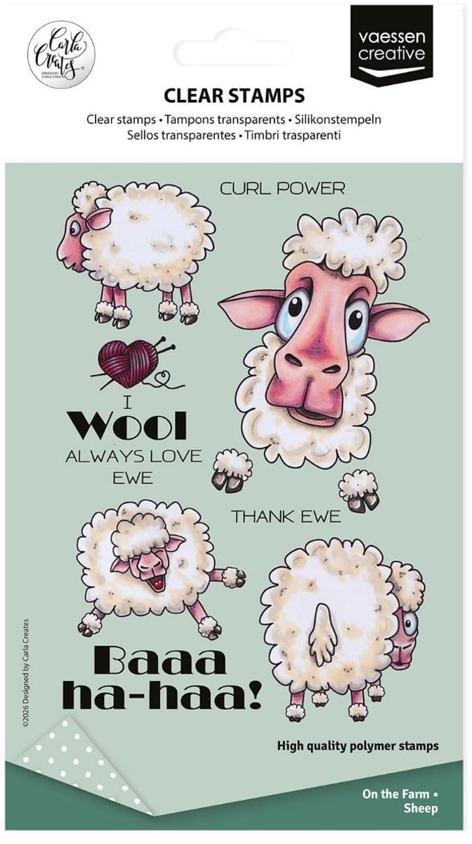 Clearstamps Sheep On the farm - Carla Creates