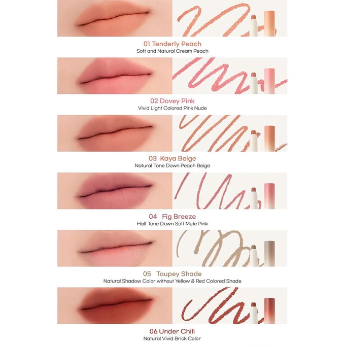 Rom Nd Lip Matte Potlood 10 shell brown