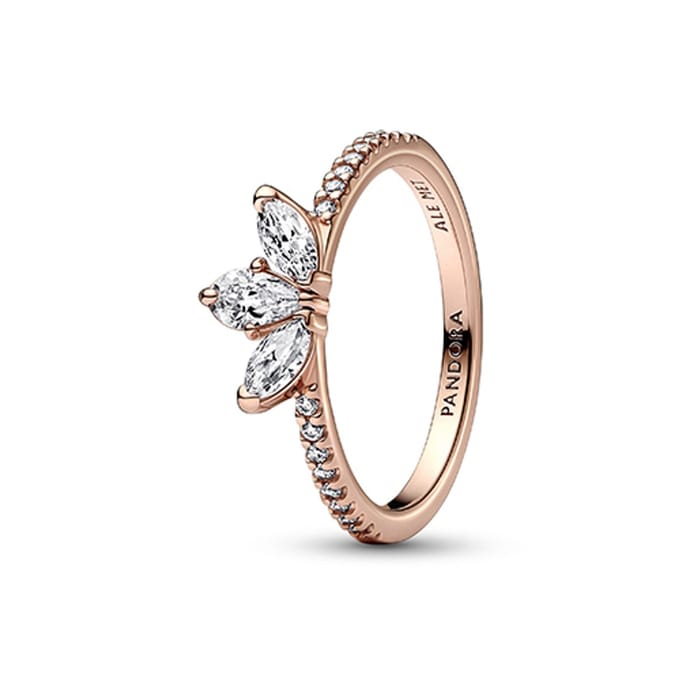 Pandora Sparkling Herbarium Cluster Ring Rosékleurig 182392C01-58