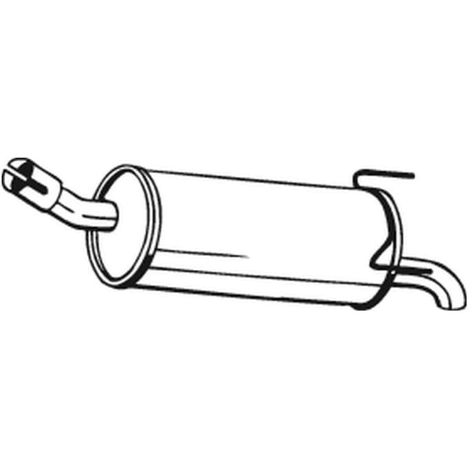Geluiddemper achter BOSAL 185-645