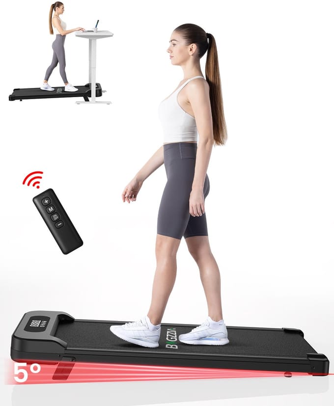 3-in-1 loopband - Loopband met 5% helling - 1-8 km/u instelbaar - LED-display - Oppervlak 39 x 94 cm - tot 130 kg - Zwart