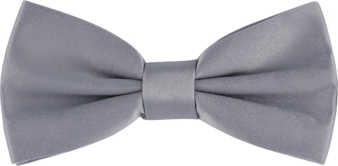 Ladeheid Smal Vlinderdas - Strikjes voor Kinderen - Lengte: 10 cm, Breedte: 5 cm - Grijs - LA-SR-MJ