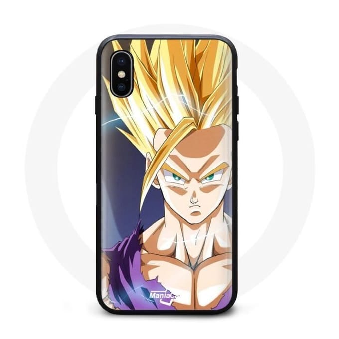 Blauw Haar Dragon Ball Z Hoesje Iphone XS max