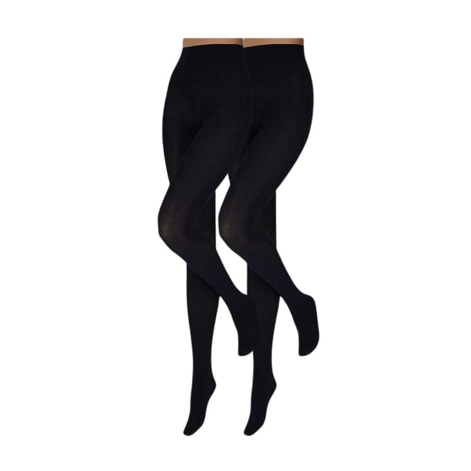 Sarlini - Dames effen - Modal panty - 2-Pak - Marine Blauw / S/M