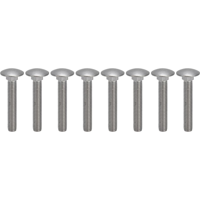 30 stuks M8x1.25 Schroefbout A2 RVS Kop Vierkant Grove Draad Karbouten DIN603M8x50