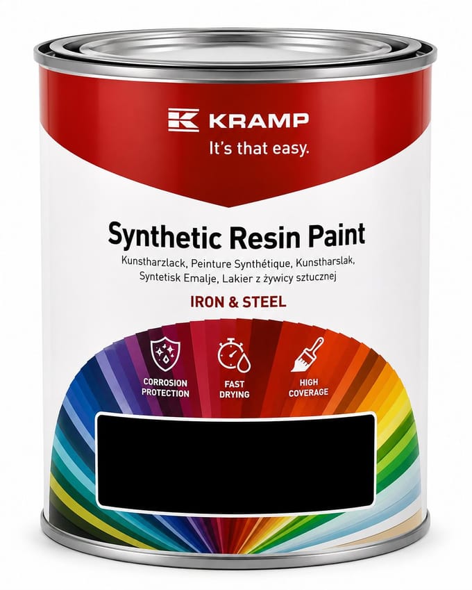 Peinture Adaptée Aux Machines New Holland, Noir Mat 1 L