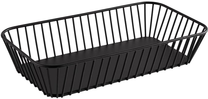 APS Broodmand - Broodkorf - Antislip - Metaal - Zwart - 32,5 x 17,6 cm - Rond - Ovaal