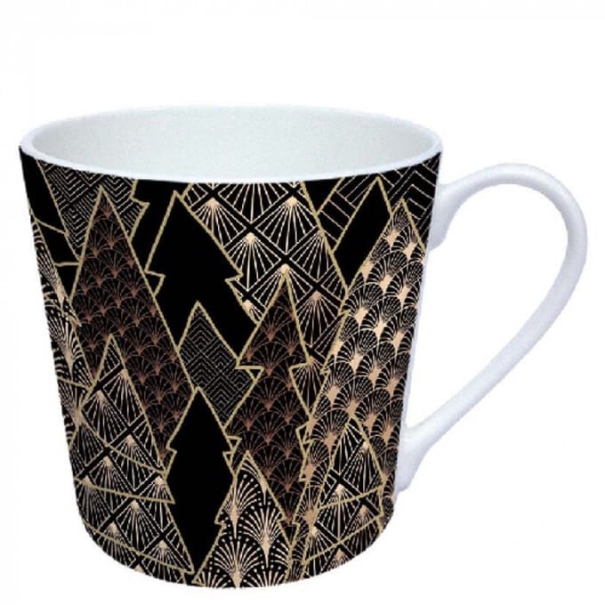 Mok 0.3 L / Ø 9 – h 9 cm, Luxury trees black
