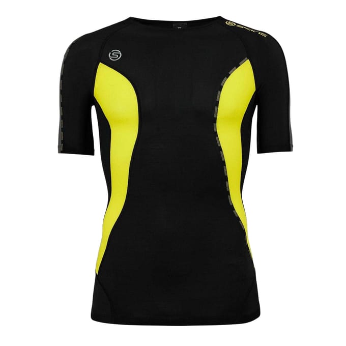 Skins Lichtgewicht compressieshirt voor heren (Zwart)